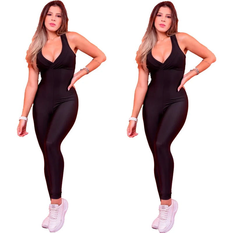 Kit com 2 Macacões Longos Fitness para Academia