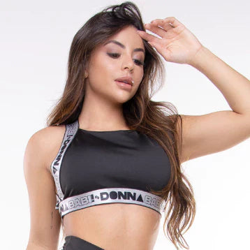 Top Academia Fitness Trançado com Elástico