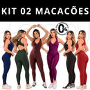 Kit com 2 Macacões Longos Fitness para Academia