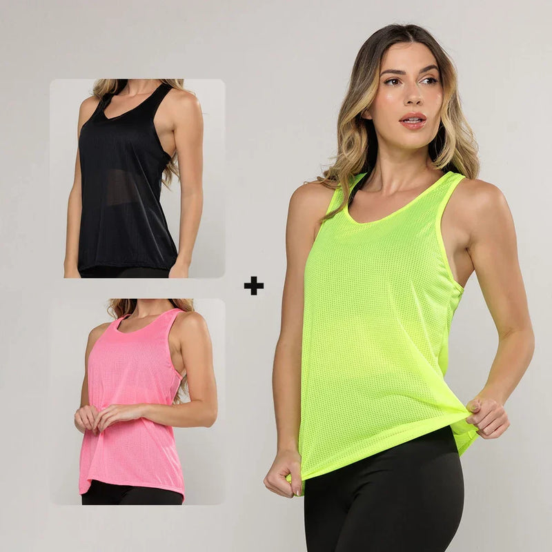 Kit 3 Regatas Lisas Dry Costas Nadador